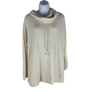 Jack By BB Dakota Womens Cream Hooded Sweater Small